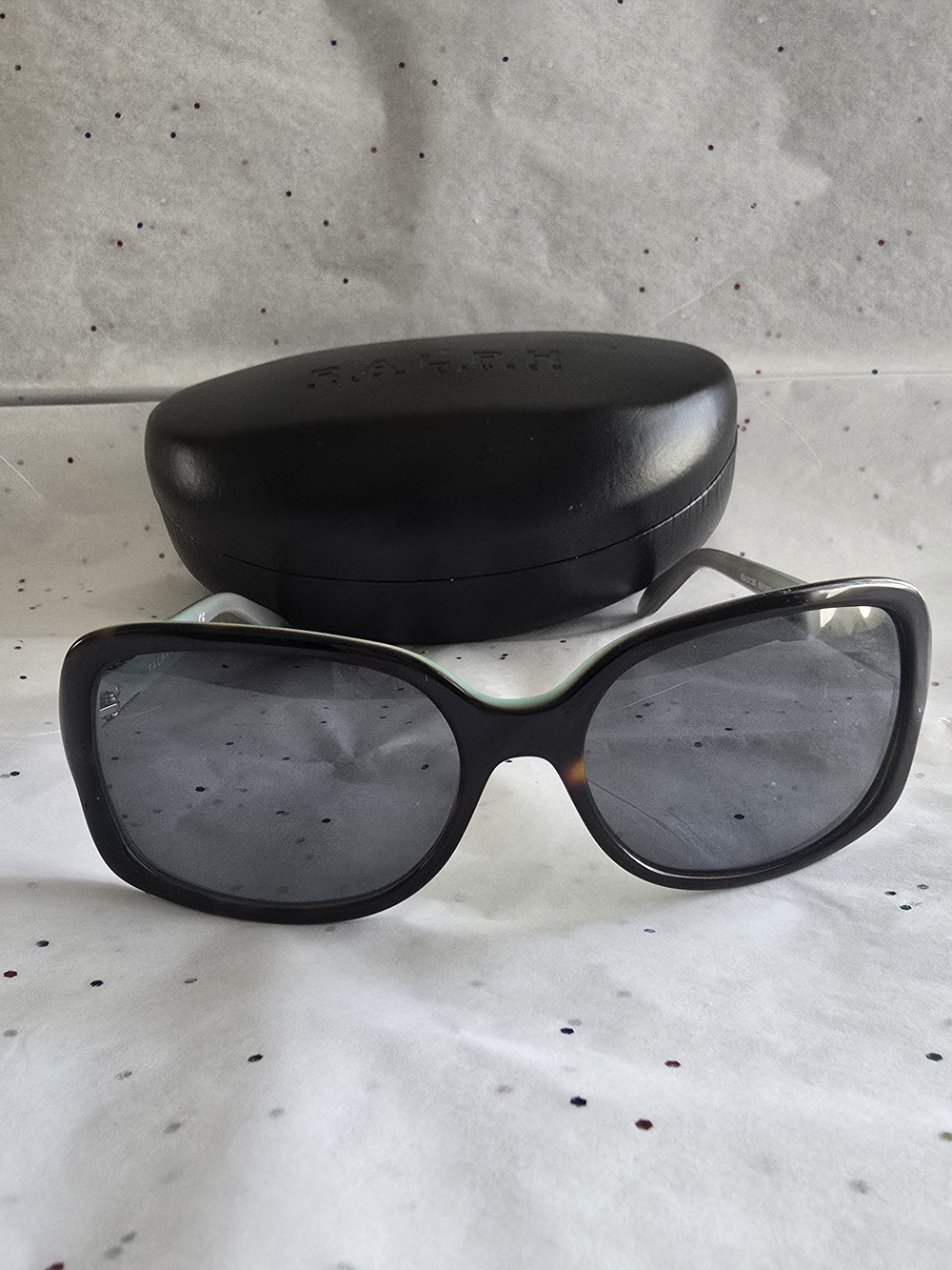 Ralph Lauren Women’s Tortoiseshell Sunglasses with Gold Accent and case RA5130 - Picture 3 of 16